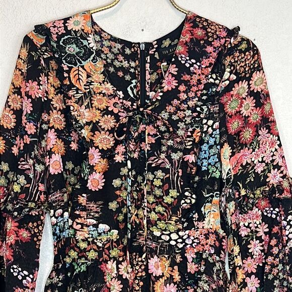 NWT Ted Baker HENDRIA MINI DRESS WITH RUFFLE DETAILS Size 0/ XS - Picture 4 of 15